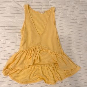 NWOT Altar’d State Plunge Neck Ruffle Tank